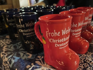 Christmas market Gluhwein mugs