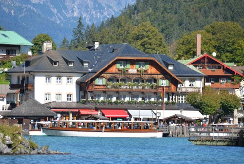 German Building with Ferry